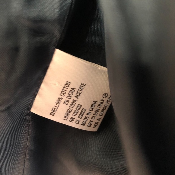 Tahari Arthur S. Levine Jacket sz 2 Slate Blue - Picture 10 of 12